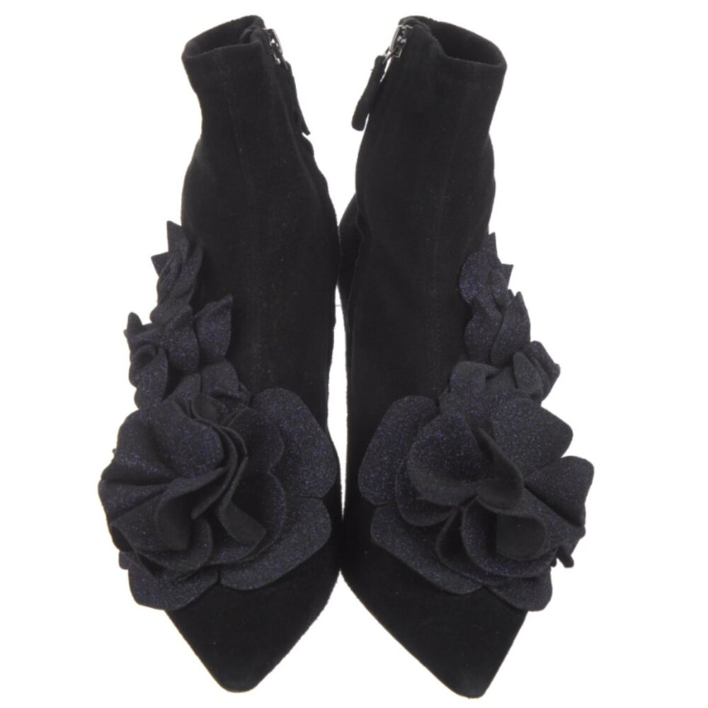 Sophia Webster Jumbo Lilico Suede Glitter Accents Sock Booties Size: 9 | IT 39